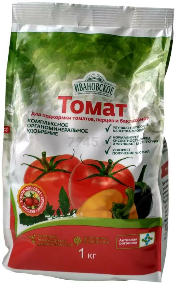 Удобрение органо-минеральное ИВАНОВСКОЕ Томат для томатов, перцев и баклажанов 1 кг
